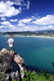 climb;coast;coastal;harbor;harbors;harbour;harbours;ocean;oceans;outcrop;Pacific;person;rock;rocky-outcrop;sea;settlement;sightseeing;tourist;town;township;view;village
