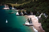 aerials;beach;beaches;boat;boating;cave;caves;erosion;relaxation;rock-outcrop;sand;sandstone;sea-cave;seascape;seascapes;tourism;water;waterfront;yacht;yachting