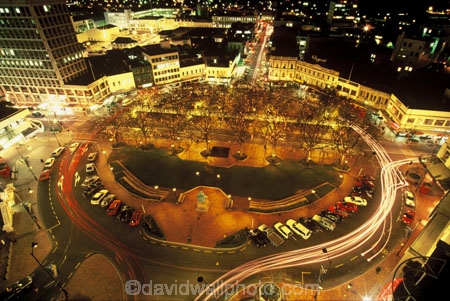 car-lights;trails;light;lights;city;nightlife;time-exposure;Charles-Henry-Kettle;St-Pauls-Cathedral;centre;cbd;civic-centre;octagonal;Hoyts;Princes-Street
