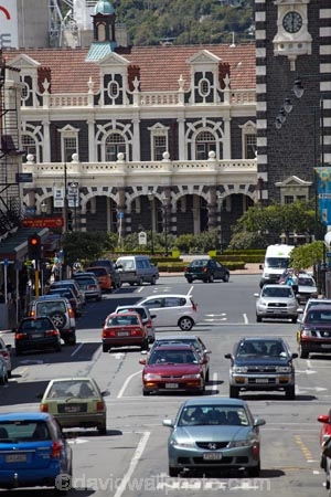 C.B.D;car;cars;CBD;Central-Business-District;Dunedin;Dunedin-Railway-Station;historic-Railway-Station;Lower-Stuart-St;Lower-Stuart-St.;Lower-Stuart-Street;Lwr-Stuart-St;N.Z.;New-Zealand;NZ;Otago;S.I.;SI;South-Is;South-Island;street-scene;street-scenes;streets;traffic;vehicle;vehicles