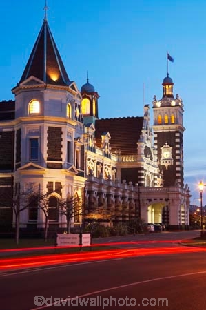 1906;architecture;building;buildings;car-lights;clock;clock-tower;clock-towers;Dunedin;Dunedin-Railway-Station;dusk;evening;Flemish-Renaissance-style;flood-light;flood-lights;flood-lit;freight;George-A-Troup;Gingerbread-George;heritage;historic;historic-building;historic-buildings;Historic-Railway-Station;historical;historical-building;historical-buildings;history;light;light-trails;lights;N.Z.;New-Zealand;night;night-night-time;night-time;night_time;nightfall;nighttime;NZ;old;Otago;platform;platforms;rail;rail-station;rail-stations;railroad;railroads;rails;railway;Railway-Station;railway-stations;railways;S.I.;SI;South-Island;sunset;sunsets;tail-lights;track;tracks;tradition;traditional;traffic;train;train-station;train-stations;trains;transport;transportation;twilight