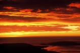 dawn;orange;cloud;clouds;pacific;ocean;sea;harbor;first-light;waterway;waterways;channel;beauty