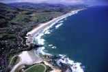 New-Zealand;coast;coastal;coastline;shore;shoreline;beach;beaches;sand;sandy;waves;wave;sea;ocean;Pacific;bay;colour;color;farmland;rural;marine;aerials;village;villages;townships;town;towns;otago;east-coast;south-island