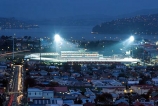 sport;sports;sporting;floodlight;floodlit;nighttime;Otago;sporting-venue;venue;Caversham;cricket;rugby;Highlanders;Otago-Rugby-Football-Union;stadium;Scotsmans-Grandstand