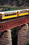 bridge;bridges;train;trains;carriage;carriages;historic;historical;high;yellow;steel;rail;excursion;tourism;transport;travel