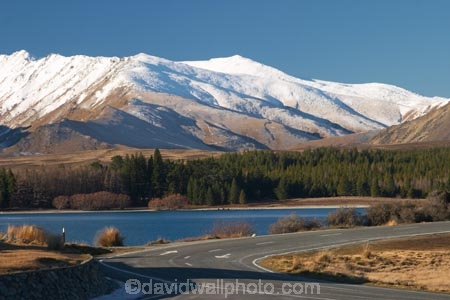 sky;lake;lakes;mountain;mountains;mckenzie;tekapo;lake-tekapo;south-island;new-zealand;fine;snow;mackenzie;mackenzie-country;two-thumbs-range;peaceful;peace;tourism;travel;traveling;travelling;holiday;holidays;vacation;vacations;holidaying;vacationing;tour;touring;road;roads