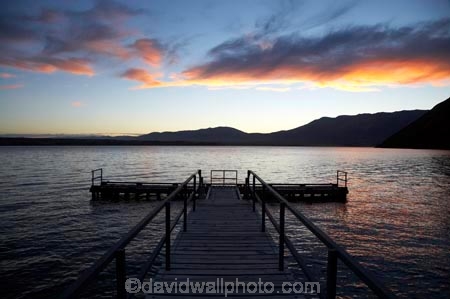 Canterbury;cloud;clouds;dusk;evening;jetties;jetty;Lake;Lake-Ohau;Lakes;Mackenzie;Mackenzie-Country;N.Z.;New-Zealand;nightfall;NZ;pier;piers;sky;South-Canterbury;South-Island;sunset;sunsets;twilight;Water;waterside;wharf;wharfes;wharves