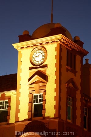 architecture;clock-tower;clock_tower;clocktower;dark;flood-lights;Historic;historic-Post-Office;historical;new-zealand;night;north-is.;north-island;old;Tauranga