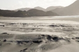 beach;beaches;coast;coastal;coastline;N.Z.;Nelson-Region;New-Zealand;North-West-Nelson-Region;NZ;S.I.;sand;sandy;shore;shoreline;SI;South-Is.;South-Island;strong-wind;Wharariki-Beach;wind;Windblown-Sand;windy