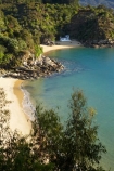 beach;beaches;Breaker-Bay;calm;coast;coastal;coastline;Golden-Sand;Honeymoon-Bay;idyllic;Kaiteriteri;N.Z.;Nelson-Region;New-Zealand;NZ;ocean;oceans;S.I.;sand;sandy;sea;seas;serene;shore;shoreline;SI;South-Is.;South-Island;Tasman-Bay