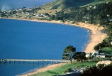 bay;bays;beach;beaches;headland;pier;promontory;seaside;settlement;town;township