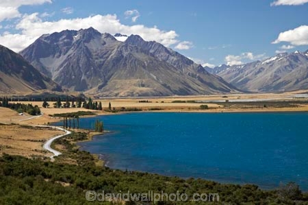 aqua;Ben-Ohau-Range;blue;Canterbury;Dobson-Valley;lake;Lake-Ohau;lakes;Mackenzie-Country;N.Z.;New-Zealand;North-Otago;NZ;S.I.;shore;shoreline;SI;South-Canterbury;South-Island;Waitaki-District;water