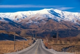 winter;snow;southern-alps;alpine;road;roads;transport;driving;centre-line;dotted-line;mountain;mountains;wakatipu-basin;wakatipu;Queenstown;south-island;new-zealand;arrowtown;centreline;centrelines;centre_line;centre_lines;centre-lines;poles;telephone-poles;telephone-pole;power-pole;power-poles;powerpoles;powerpole