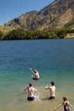 hot;lake;lakes;Moke-Lake;Moonlight-Track;N.Z.;New-Zealand;NZ;Otago;play;playing;Queenstown;S.I.;SI;South-Is.;South-Island;Southern-Lakes;Southern-Lakes-District;Southern-Lakes-Region;summer;swim;swimmers;swimming