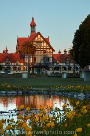 Bath-House;Bay-of-Plenty-Region;building;buildings;calm;flower;flowers;garden;gardens;Government-Gardens;heritage;historic;historic-building;historic-buildings;historical;historical-building;historical-buildings;history;N.I.;N.Z.;New-Zealand;NI;North-Is;North-Island;Nth-Is;NZ;old;placid;quiet;reflected;reflection;reflections;Rotorua;Rotorua-Museum;serene;smooth;still;tradition;traditional;tranquil;water;yellow-flower;yellow-flowers