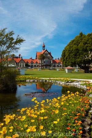 Bath-House;Bay-of-Plenty-Region;bloom;blooming;blooms;building;buildings;floral;flower;flower-bed;flower-beds;flower-garden;flower-gardens;flowers;garden;gardens;Government-Gardens;heritage;historic;historic-building;historic-buildings;historical;historical-building;historical-buildings;history;N.I.;N.Z.;New-Zealand;NI;North-Is;North-Island;Nth-Is;NZ;old;pond;ponds;public-flower-garden;public-garden;public-gardens;reflection;reflections;Rotorua;Rotorua-Museum;tradition;traditional;yellow;yellow-flowers