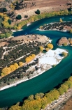 rivers;landscape;Clutha;winding;curve;curving;river-course;central-otago;riverbank;shore;poplars