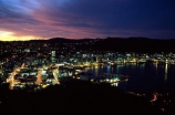 wellington;harbors;harbours;harbor;harbour;waterfront;port;nicholson;skyline;sky-scrapers;offices;office;skyscraper;skyscrapers;sky-scraper;blocks;highrise;cbd;central;business;district;water;ships;night;reflections;reflection;lights;vibrant;vibrancy;night_life;nightlife;night-life;dusk;twilight