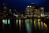 wellington;harbors;harbours;harbor;harbour;waterfront;port;nicholson;skyline;sky-scrapers;offices;office;skyscraper;skyscrapers;sky-scraper;blocks;highrise;cbd;central;business;district;water;ships;night;reflections;reflection;lights