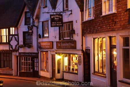 15th-century;ale-house;ale-houses;bar;bars;Britain;British-Isles;building;buildings;Cinque-Ports;circa-1420;dusk;East-Sussex;England;Europe;evening;free-house;free-houses;G.B.;GB;Great-Britain;heritage;historic;historic-building;historic-buildings;historical;historical-building;historical-buildings;history;hotel;hotels;image;images;night;night-time;old;photo;photos;place;places;pub;public-house;public-houses;pubs;Rye;saloon;saloons;South-East-England;Standard-Inn;Sussex;Swan-Cottage-Tea-Rooms;tavern;taverns;The-Mint;tradition;traditional;traditional-English-pub;traditional-English-pubs;twilight;U.K.;UK;United-Kingdom