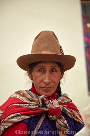 Indigenous Peruvian woman in traditional costume, Cusco, Peru, South