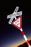 freight;level-crossing;rail;signage;signs;tracks;train;trains;transport;warn;warning